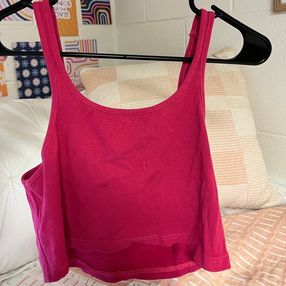 HOT PINK CROP TOP